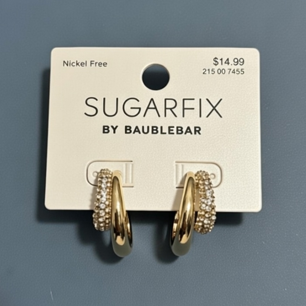 Sugarfix By Baublebar Gold Hoop Earrings 10$